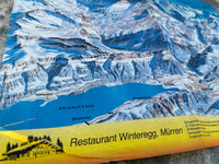 Vintage Menu & Placemat RESTAURANT WINTEREGG Murren Switzerland Jungfrau Region