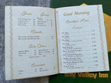 1974 BAY VALLEY INN Breakfast & Dinner Menu Lot Bay City Michigan