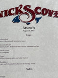 2007 Brunch Menu NICK'S COVE Restaurant Marshall California