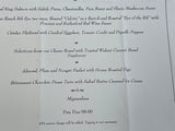 2007 Prix Fixe Menu LA TOQUE Restaurant Ken Frank Kitchen Napa Valley California