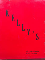 1960's Signed Original Restaurant Menu KELLY'S Of Naples Long Beach California