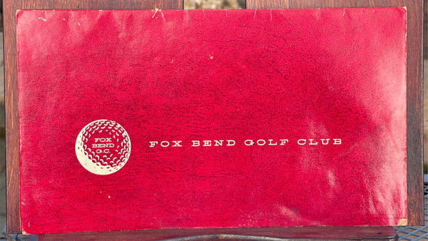 1970's FOX BEND GOLF CLUB Original Restaurant Menu Oswego Illinois