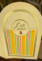 1980's CAFE CHABLIS RESTAURANT Original Vintage Menu   ? Chicago Illinois ?