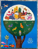 1965 Original Colorful Lunch Menu NUT TREE Restaurant Vacaville California
