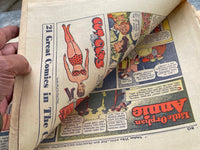 1940’s lot - 38 LITTLE ORPHAN ANNIE Comics Newspaper San Francisco Call Bulletin