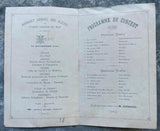 1895 Fetes De La Saint Eloi Banquet Concert Menu Eleves Institut Du Nord France