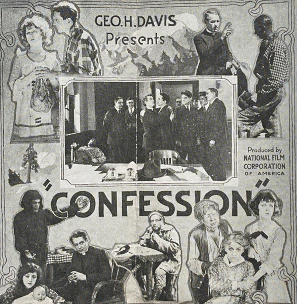 1920 Henry Walthall in CONFESSION Rare Catholic Silent Film Movie Theatre Herald