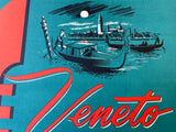 1950's VENETO Restaurant San Francisco California Vintage Full Size Menu