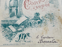 1891 2 Division Inf-ie 15e Corps d' Armee Program & Menu L'Ecole Du Genie France