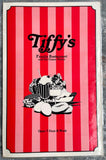 1980's TIFFY'S Family Restaurant & Ice Cream Parlor Menu Anaheim CA Disneyland