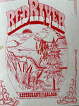 Vintage Menu RED RIVER RESTAURANT & SALOON Mystery Location