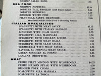 1950's Vintage Menu RESTAURANT RICCARDO & GALLERY Palette Bar Chicago Illinois