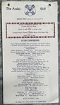 1940 THE ANSLEY GRILL Club Luncheon Menu