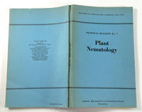 1959 1st Ed. PLANT NEMATOLOGY Technical Bulletin Ministry Agriculture London