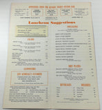 1960s Original Menu Hungry Tiger Restaurant WWII Ace Flying Tigers Southern Ca.