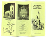 1988 Brochure SAINT MARK'S Episcopal Church Jim Thorpe Pennsylvania