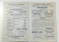 July 4 1952 DENVER MUNICIPAL BAND City Park Nightly Concerts Music Program
