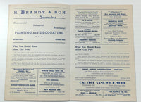 July 4 1952 DENVER MUNICIPAL BAND City Park Nightly Concerts Music Program