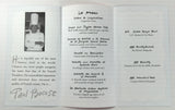 2000 Original Menu BISTRO 110 Paul Bocuse Kids Cafe Charity Benefit Chicago