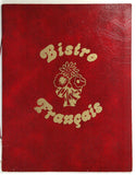 1980's Original Menu BISTRO FRANCAIS Restaurant Washington DC