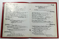 1980's Original Menu BISTRO FRANCAIS Restaurant Washington DC