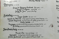 1980's Original Menu BISTRO FRANCAIS Restaurant Washington DC