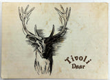 Original Menu TIVOLI DEER Restaurant Scandinavia Nordic Danish Kittredge CO.