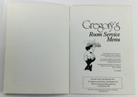 1986 Room Service Menu GREGORY'S Restaurant Embassy Suites Arizona