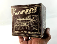 Vintage Box Drinks Menu THE WAREHOUSE Restaurant Marina Del Rey California