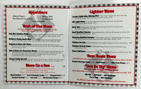 1999 Original Signed Menu RIBS & BLUES BARBECUE Restaurant Amarillo Texas