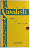 1970 Original Menu SWEDISH COFFEE & TEA ROOM Carmel By The Sea California