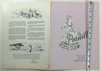 1971 Original Lunch Menu PERNILLE Restaurant Carmel By The Sea California