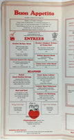 1960's Vintage Menu CASA ROMANO - THE SCHINE INN Restaurant Massena New York