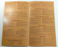 1995 COZYMEL'S Very Mexican Grill Restaurant Chain Original Vintage Menu