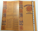 1995 COZYMEL'S Very Mexican Grill Restaurant Chain Original Vintage Menu