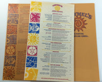 1995 COZYMEL'S Very Mexican Grill Restaurant Chain Original Vintage Menu