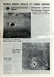1969 Vintage ROCKWELL SKYWRITER Space Division In-House Newsletter APOLLO 11 b