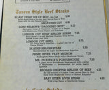 1970 Original Menu THE BOAR'S HEAD INN Restaurant Dearborn Heights Michigan