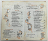 1970 Original Menu COPPER DOOR Restaurant Westland Michigan