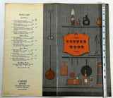 1970 Original Menu COPPER DOOR Restaurant Westland Michigan