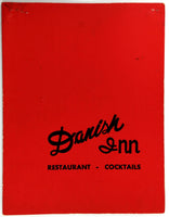 1967 Original Menu DANISH INN Restaurant Farmington Michigan