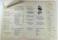 1968 Original Menu THE RED CEDARS Restaurant Southfield Michigan