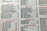 1960's Original Menu NEW YORK Chinese Restaurant Niagara Falls Ontario Canada