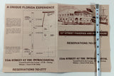 1980's Menu 15th STREET FISHERIES & BOATHOUSE Restaurant Fort Lauderdale Florida