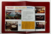 1973 Menu CHATEAU LOUIS ROOM Sheraton Motor Inn Pontiac Bloomfield Michigan b