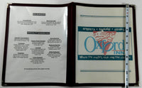 1980's Original Menu OXFORD INN Restaurant Royal Oak Michigan