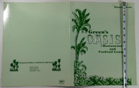 1976 Original Menu GREEN'S OASIS Restaurant Wyandotte Michigan Walt Marie Green