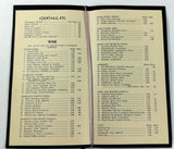 Vintage Wine List Card Menu THE OLD MILL Restaurant Toronto Ontario Canada