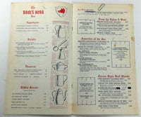 1968 Original Menu THE BOAR'S HEAD INN Restaurant Dearborn Heights Michigan