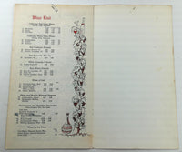 1968 Original Menu THE BOAR'S HEAD INN Restaurant Dearborn Heights Michigan